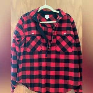 J Crew Flannel Pullover